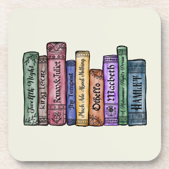 Shakespeare Books No.1 Coaster (Front)