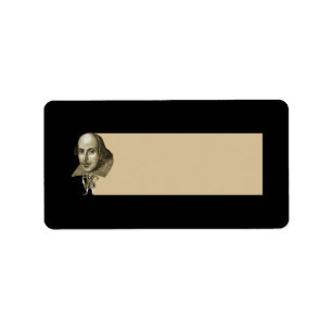 Shakespeare Caricature Label