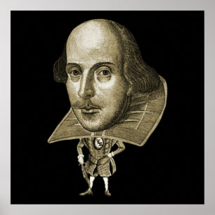 Shakespeare Caricature Poster