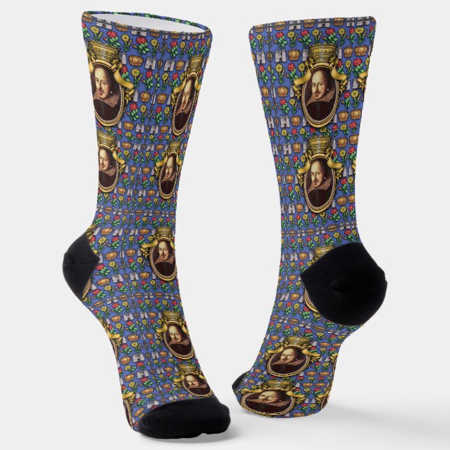 Shakespeare Crew Socks (Angled)