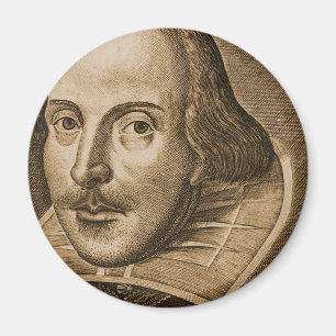 Shakespeare Droeshout Engravings Magnet