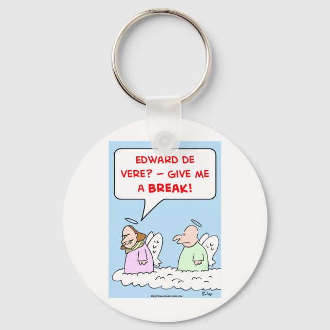 shakespeare edward de vere angels heaven key ring (Front)