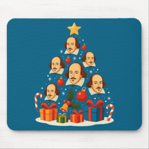Shakespeare English Literature Christmas Tree Xmas Mouse Pad