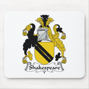 Shakespeare Family Crest Mouse Pad