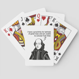 Shakespeare Funny Quote Playing Cards