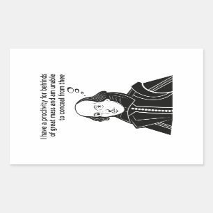 Shakespeare Funny Quote Rectangular Sticker