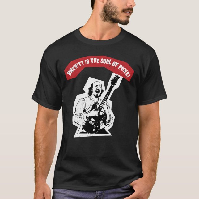 Shakespeare Guitar Punk Quote T-Shirt (Front)