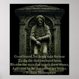 Shakespeare Halloween Quotes Gifts and Tees taiche Poster