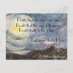 Shakespeare Hamlet Postcard