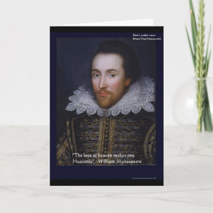 Shakespeare "Heavenly Love" Quote Gifts & Cards