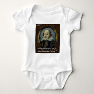 Shakespeare & His Famous Feelings Quote Baby Bodysuit