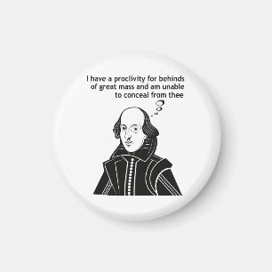 Shakespeare I Like Big Butts Magnet