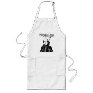 Shakespeare I Like Big Butts T-Shirt Long Apron