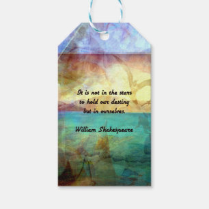 Shakespeare Inspirational Quote About Destiny Gift Tags