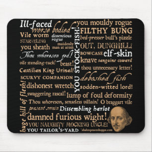 Shakespeare Insults Collection Mouse Pad