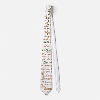 Shakespeare Insults Collection Tie