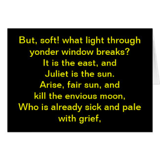 Shakespeare:  Juliet is the sun
