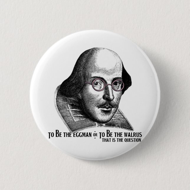 Shakespeare Lennon II 6 Cm Round Badge (Front)