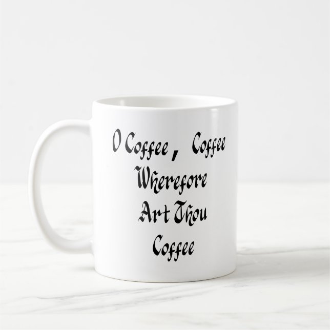 Shakespeare Loved Coffee Mug - White (Left)