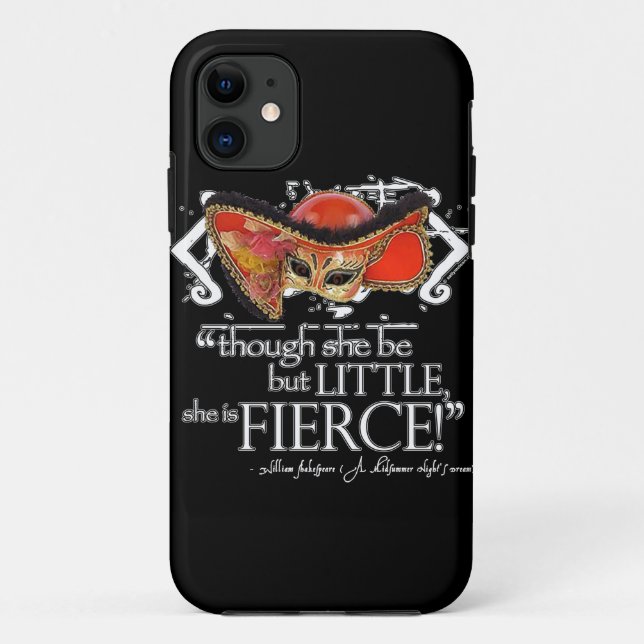 Shakespeare Midsummer Night's Dream Fierce Quote Case-Mate iPhone Case (Back)