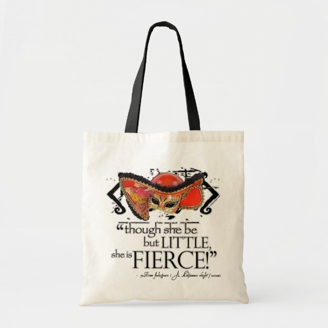 Shakespeare Midsummer Night's Dream Fierce Quote Tote Bag (Front)