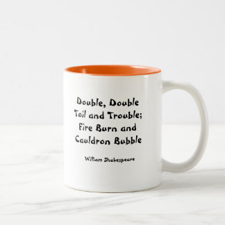 Shakespeare mug - double double toil & trouble