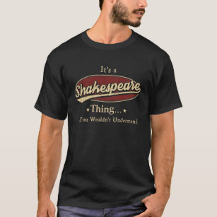 Shakespeare Name, Shakespeare family name crest T-Shirt
