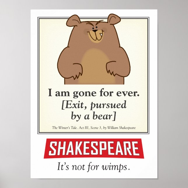Shakespeare. Not for wimps. a poster (Front)