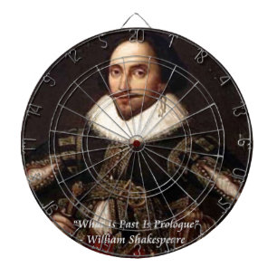 Shakespeare Past Is Prologue Quote Dartboard
