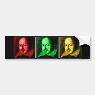 Shakespeare Pop Art Bumper Sticker