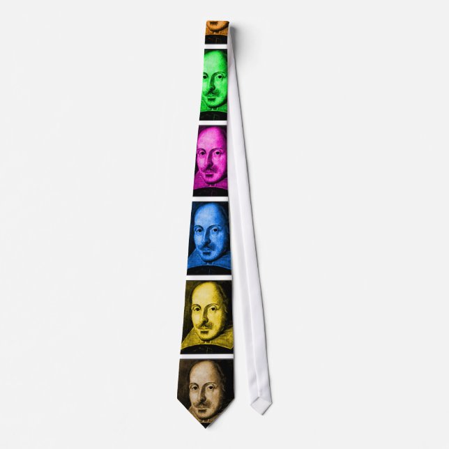 Shakespeare Pop Art Tie (Front)