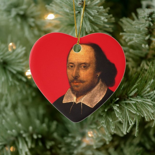 Shakespeare portrait ceramic ornament (Tree)