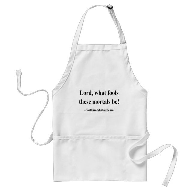 Shakespeare Quote 1a Standard Apron (Front)