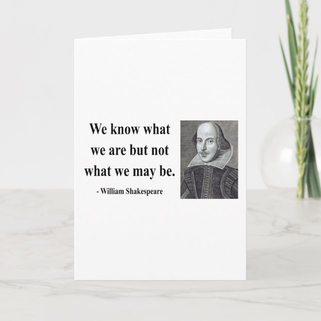 Shakespeare Quote 3b Card (Front)