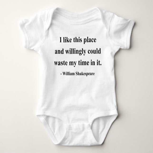 Shakespeare Quote 6a Baby Bodysuit (Front)