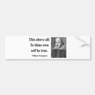 Shakespeare Quote 8b Bumper Sticker