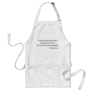 Shakespeare Quote - Battle Of Wits Standard Apron
