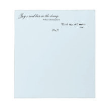 Shakespeare Quote notepad