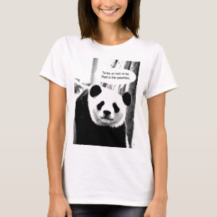 Shakespeare Quote Panda Bear Customisable Text T-Shirt