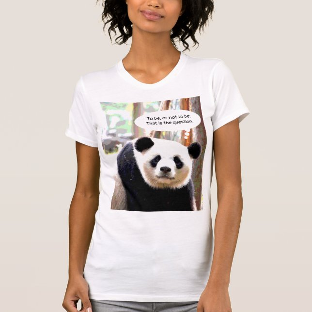 Shakespeare Quote Panda Bear Elegant Women's T-Shirt (Front)