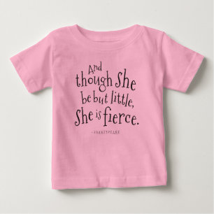 Shakespeare Quote She Is Fierce Girls Tutu Tshirt
