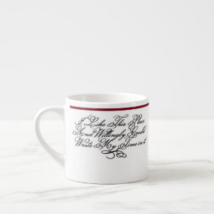 Shakespeare Quote - Wasting Time Espresso Cup
