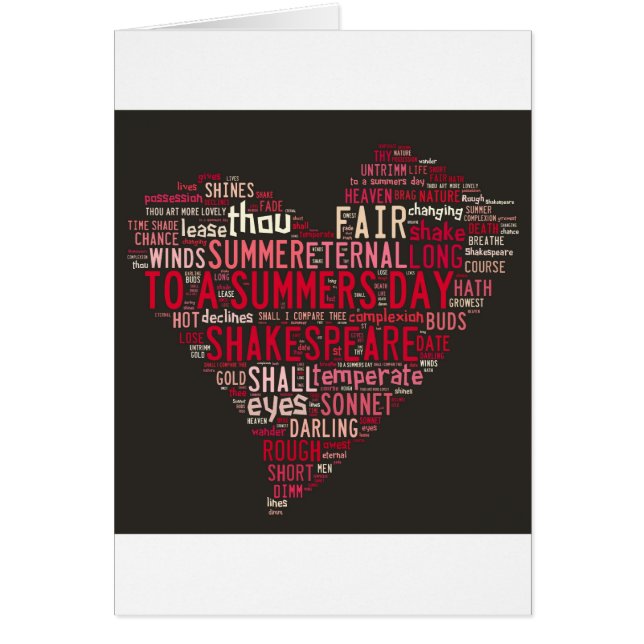 Shakespeare Sonnet 18 (Front)