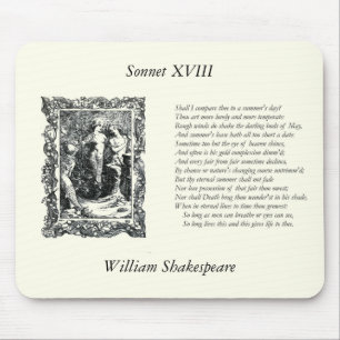Shakespeare Sonnet # 18 Mouse Pad