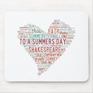 Shakespeare Sonnet 18 Mouse Pad