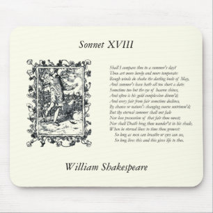 Shakespeare Sonnet # 18 Mouse Pad