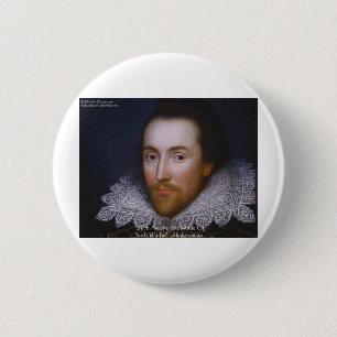 Shakespeare "Such We Be" Wisdom Quote Gifts & Tees 6 Cm Round Badge