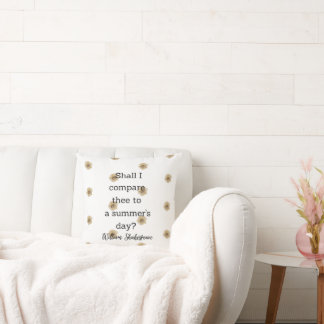 Shakespeare Summer Quote Decor For Home  Cushion