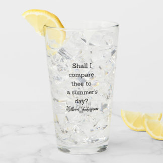 Shakespeare Summer Quote Decor For Home Glass