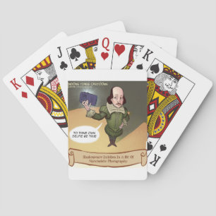 Shakespeare Takes Selfie Funny Playing Cards